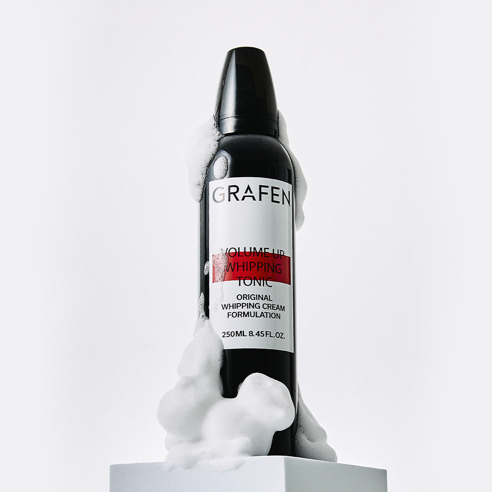 GRAFEN Volume Up Whipping Tonic 100ml black can with whipped foam, Gentleman Korea men’s skincare product
