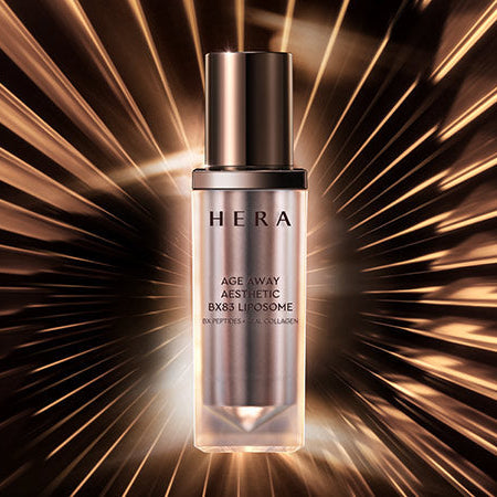 HERA Age Away Aesthetic BX83 Liposome 40ml bottle on radiant background