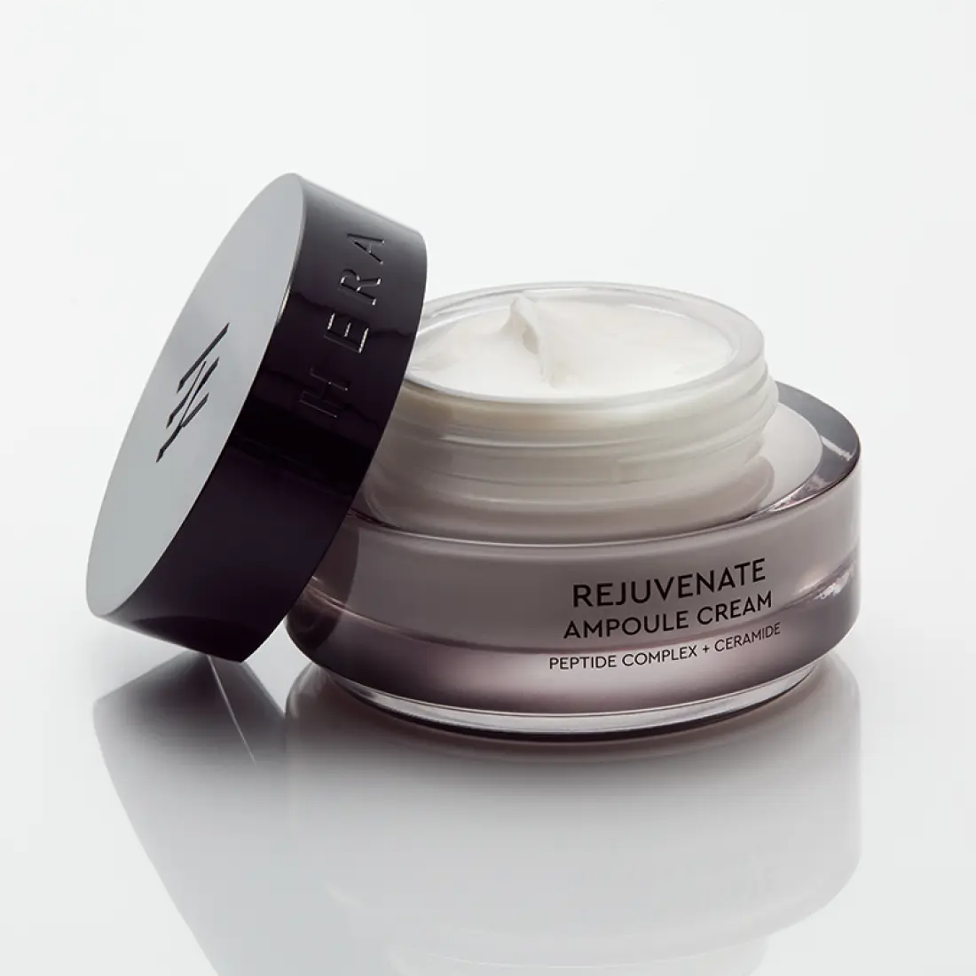 HERA Rejuvanate Ampoule Cream 50ml open jar showing cream texture with branding visible