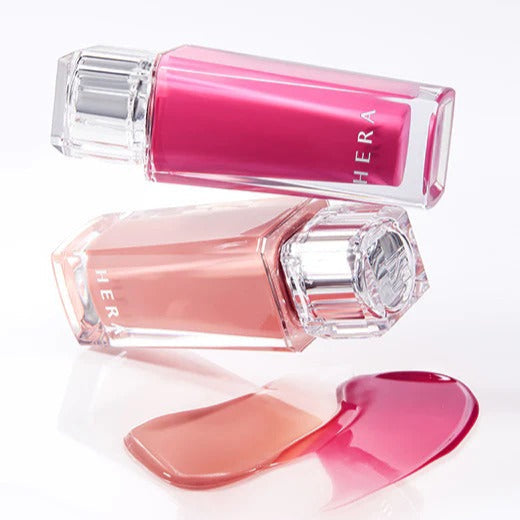 HERA Sensual Fiting Glow Tint 5g in vibrant shades with glossy texture for radiant lips