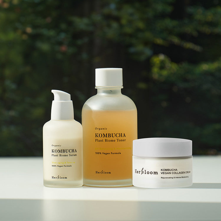 Herbloom Kombucha Slow Aging Set (Serum + Toner + Cream)