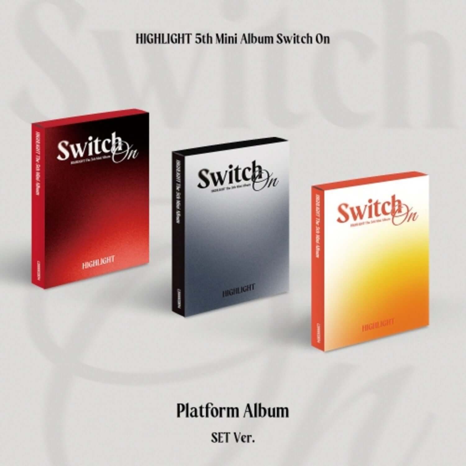 HIGHLIGHT - 5th Album [Switch On] (Platform Ver.) (Random 1  | Kool Seoul - Buy Kpop Albums Online