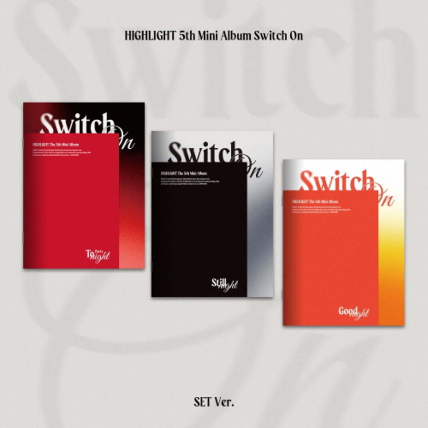 HIGHLIGHT - 5th Album [Switch On] (Set of 3) - Kpop Album | Kool Seoul - Buy Kpop Albums Online