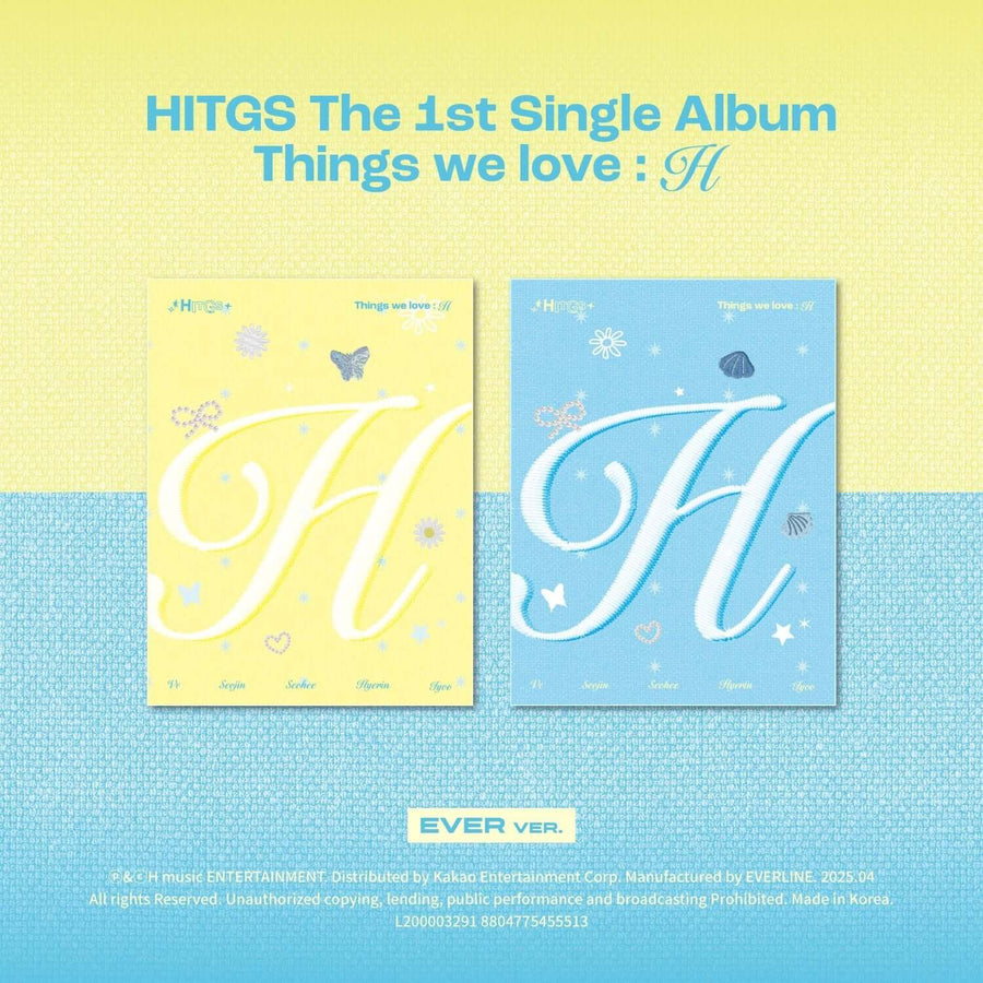Hitgs - 1stシングルアルバム - Things We Love : H (Ever) [2ランダム1] - Kpopアルバム