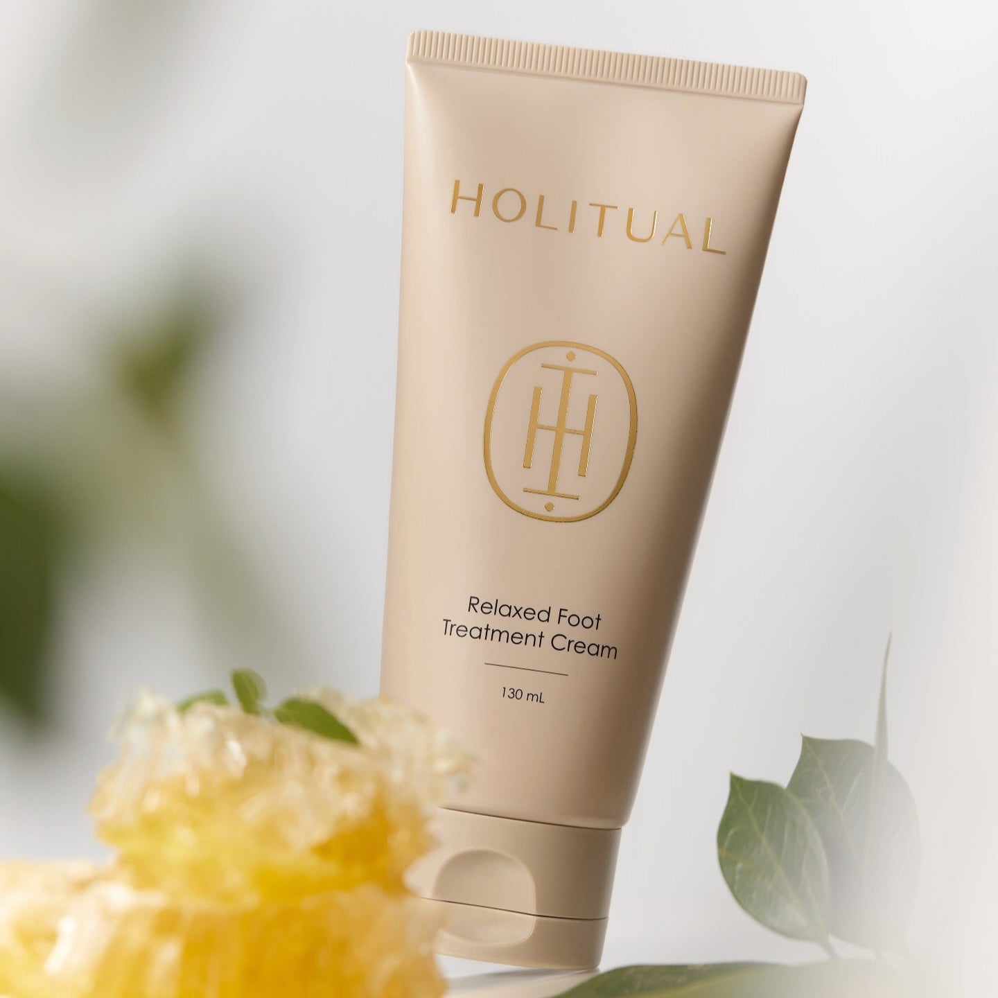 HOLITUAL Relaxed Foot Treatment Cream 130ml tube with botanical elements