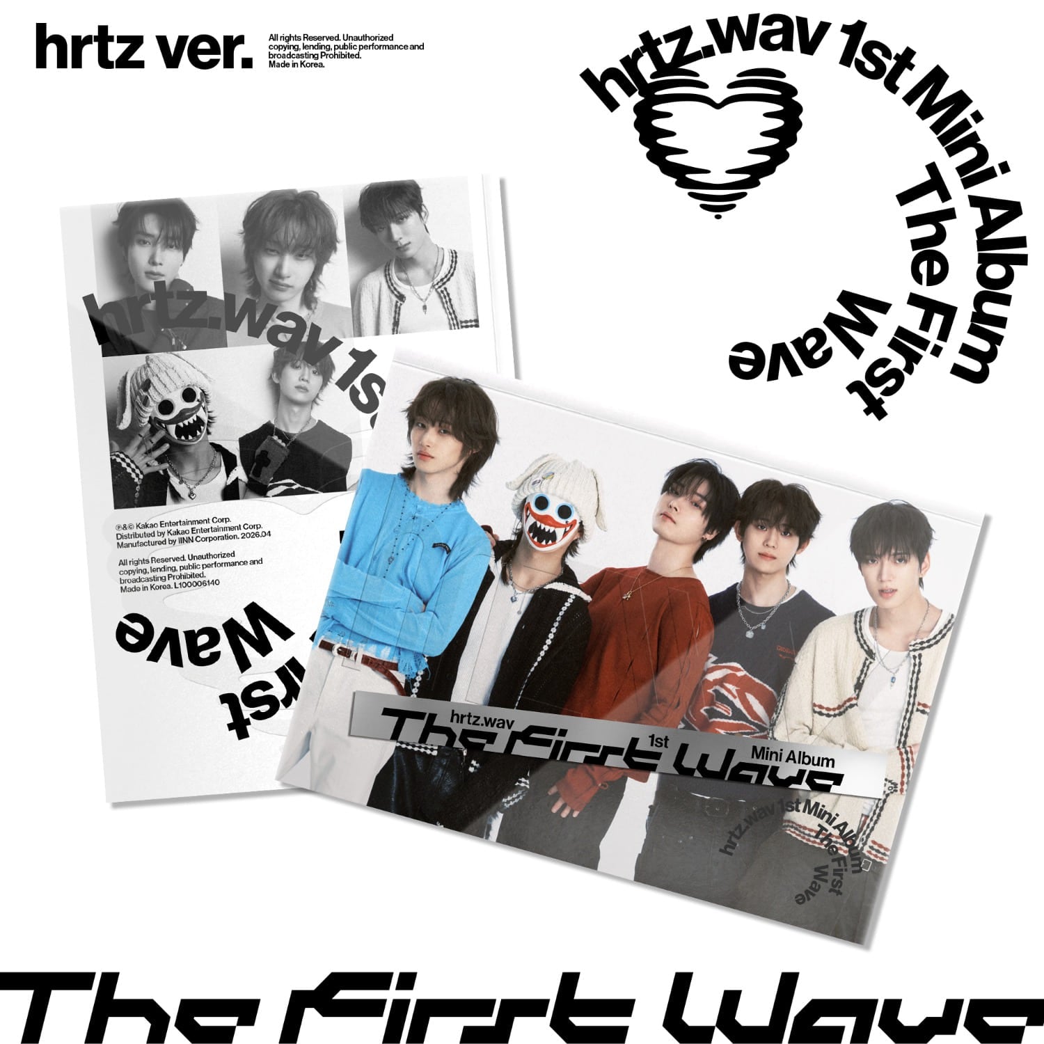 HRTZ.WAV - 1st Album [The First Wave] (hrtz ver. ) - Kpop Al | Kool Seoul - Buy Kpop Albums Online