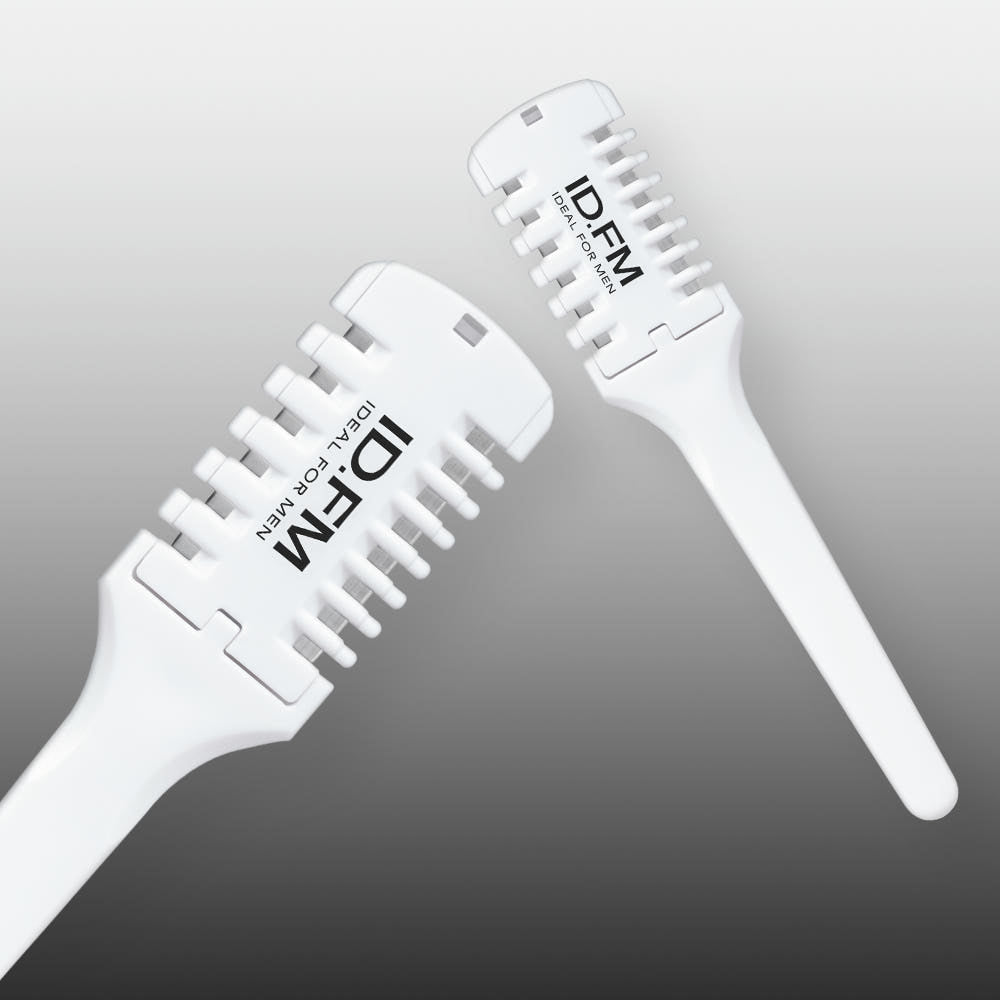 IDEAL FOR MEN Leg Hair Trimmer 1 Pack - white leg hair trimmer by Gentleman Korea, compact dual-head design for precise grooming