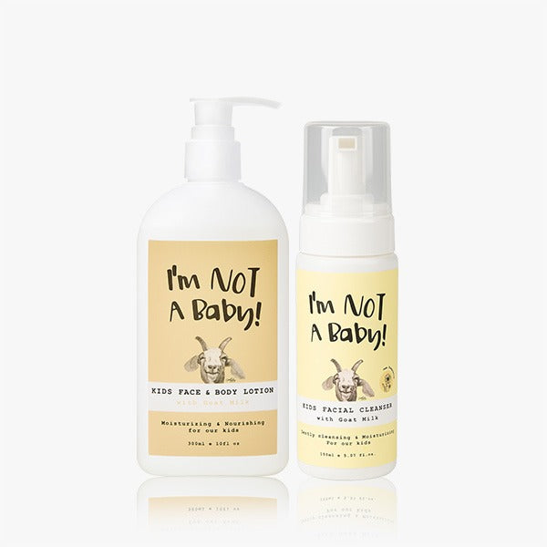 アイム ノット ベイビー キッズフェイス＆ボディローション 300ml + キッズフェイシャルクレンザー 150ml
