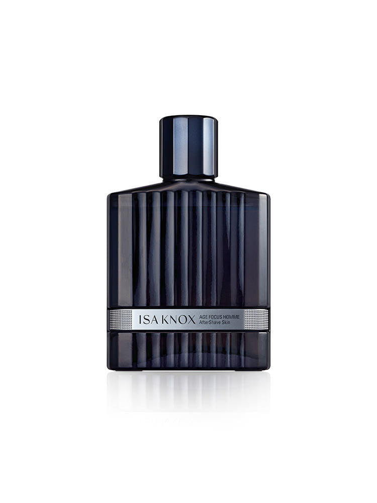 ISAKNOX Age Focus Homme After Shave Skin 150ml by Gentleman Korea - dark ribbed bottle for men’s post-shave care