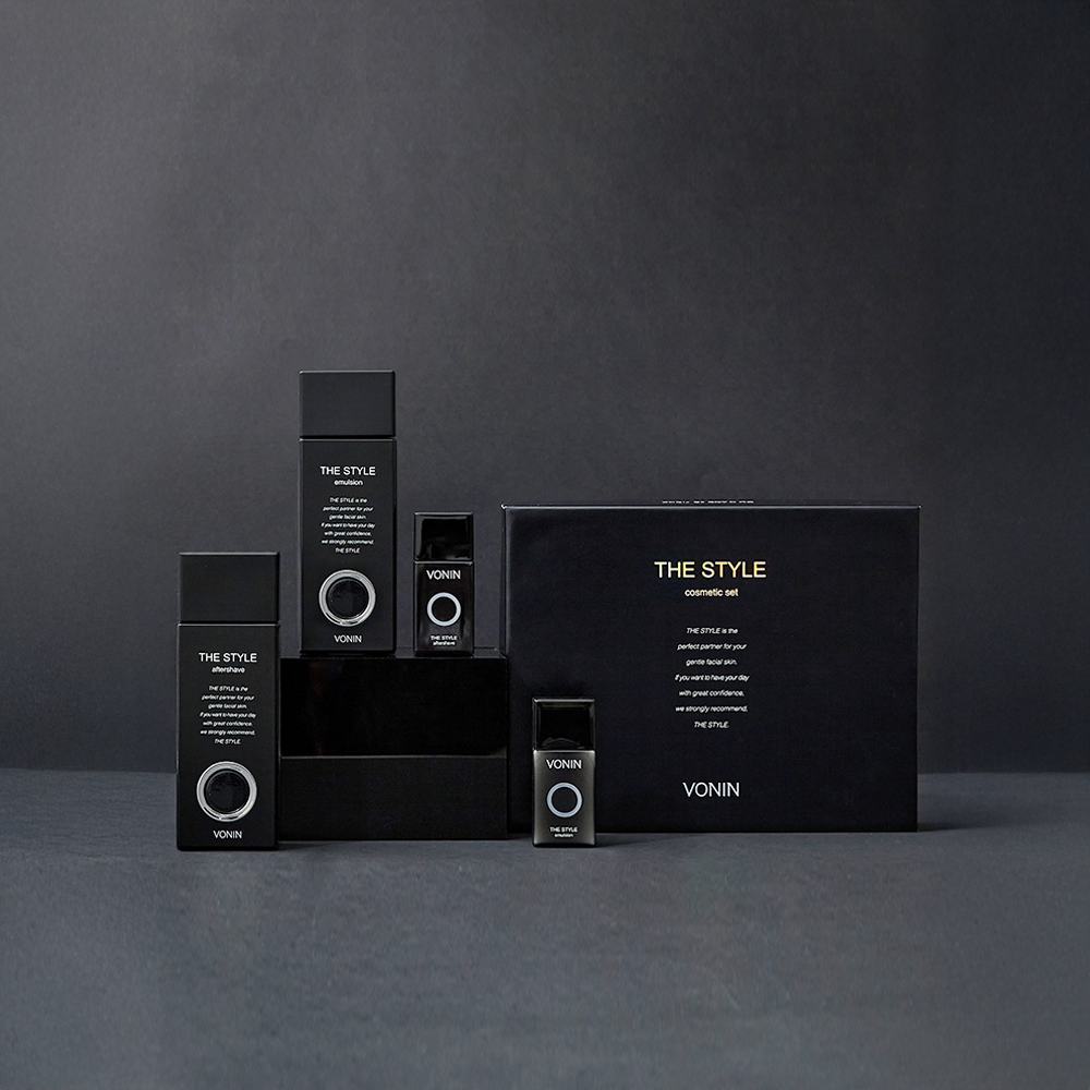 ISAKNOX The Style Basic Basic Care Line 2 Pieces Planning Set - Gentleman Korea black gift set for men skincare