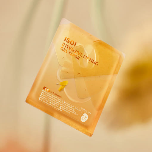 ISOI Intensive Lifting Gel Mask 29g 1 sheet, 5 pieces package displayed