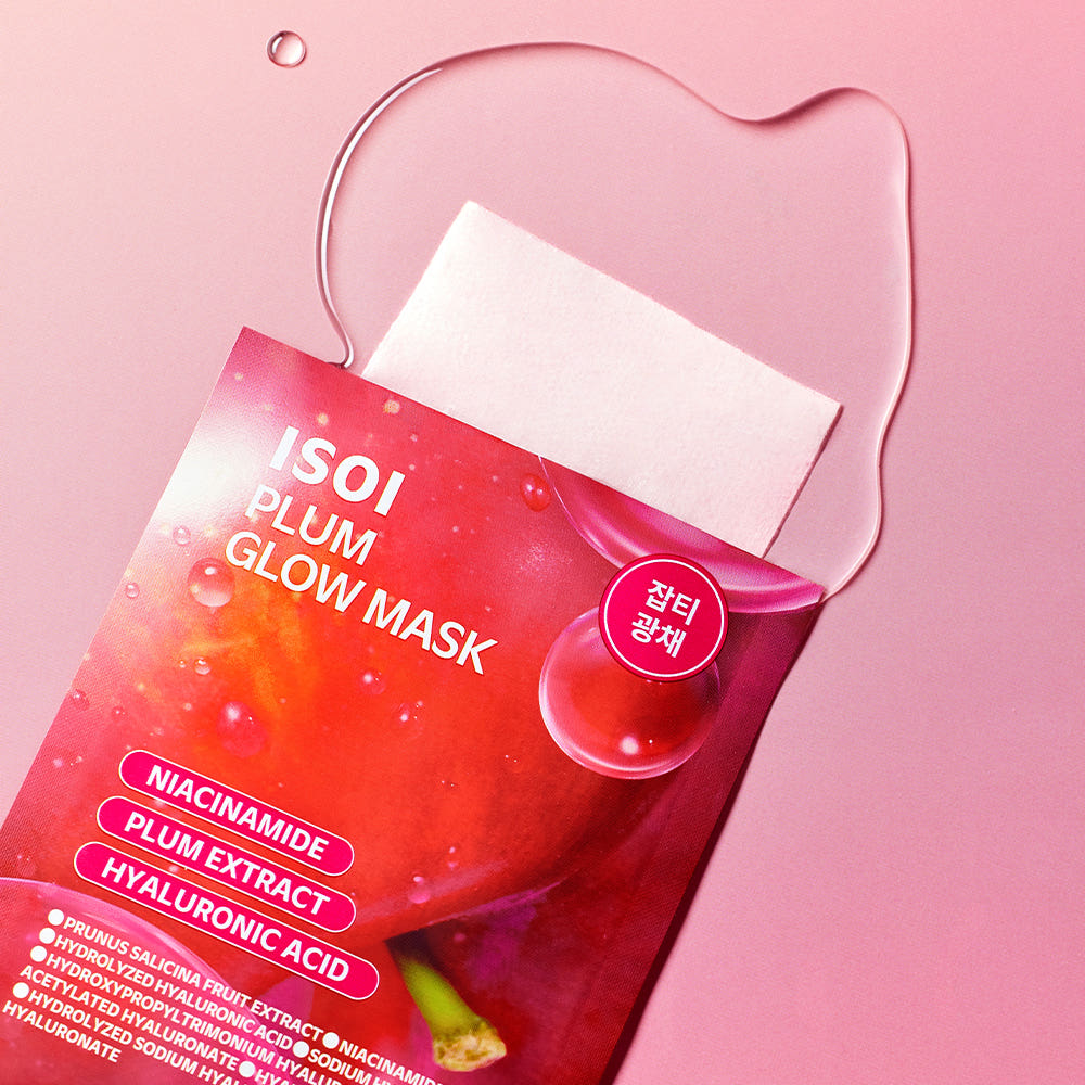 Isoi Plum Glow Mask 23ml 1 Sheet