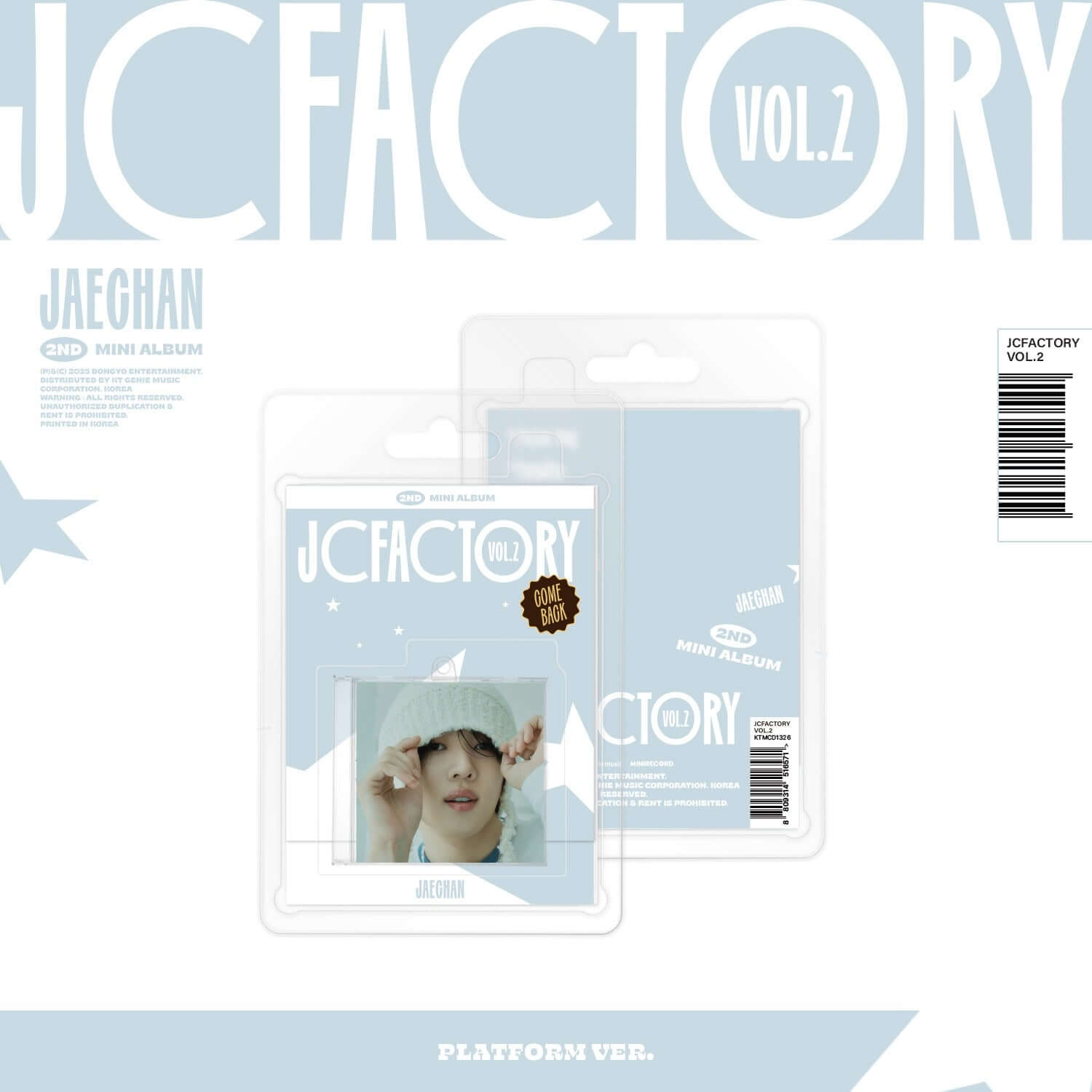 JAECHAN - 2nd Mini Album [JCFACTORY vol.2] (PLATFORM Ver.) - | Kool Seoul - Buy Kpop Albums Online