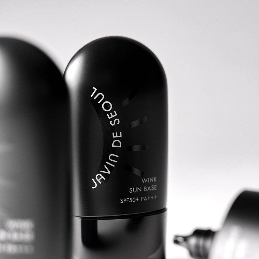 JAVIN DE SEOUL Wink Sun Base 50ml - Gentleman Korea premium men's SPF50+ PA+++ sun base in sleek black bottle for Korean skincare