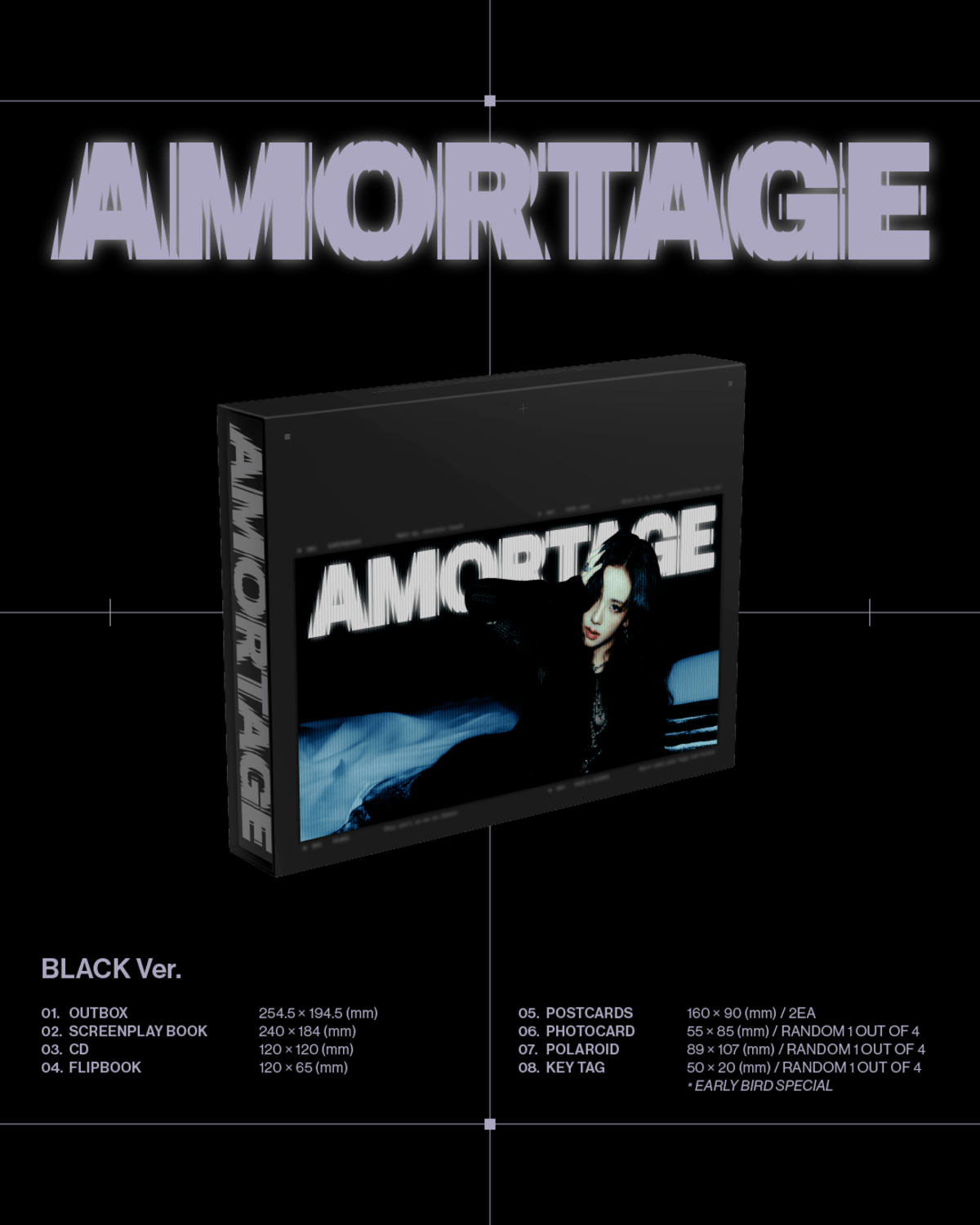 JISOO - Mini Album [AMORTAGE] EXCLUSIVE EDITION (BLACK Ver.) | Kool Seoul - Buy Kpop Albums Online