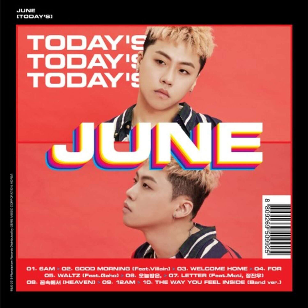 JUNE - 1st Album [TODAY'S] - Kpop Album | Kool Seoul - Buy Kpop Albums Online