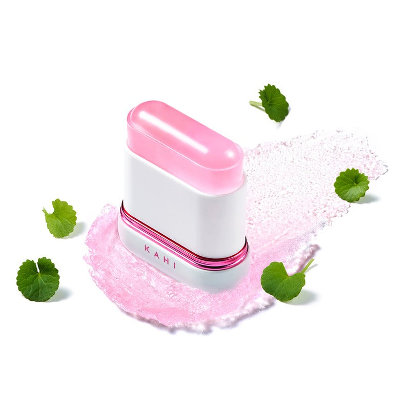 KAHI Velvet Glow Sun Stick 13.5g with soft pink hue and natural elements