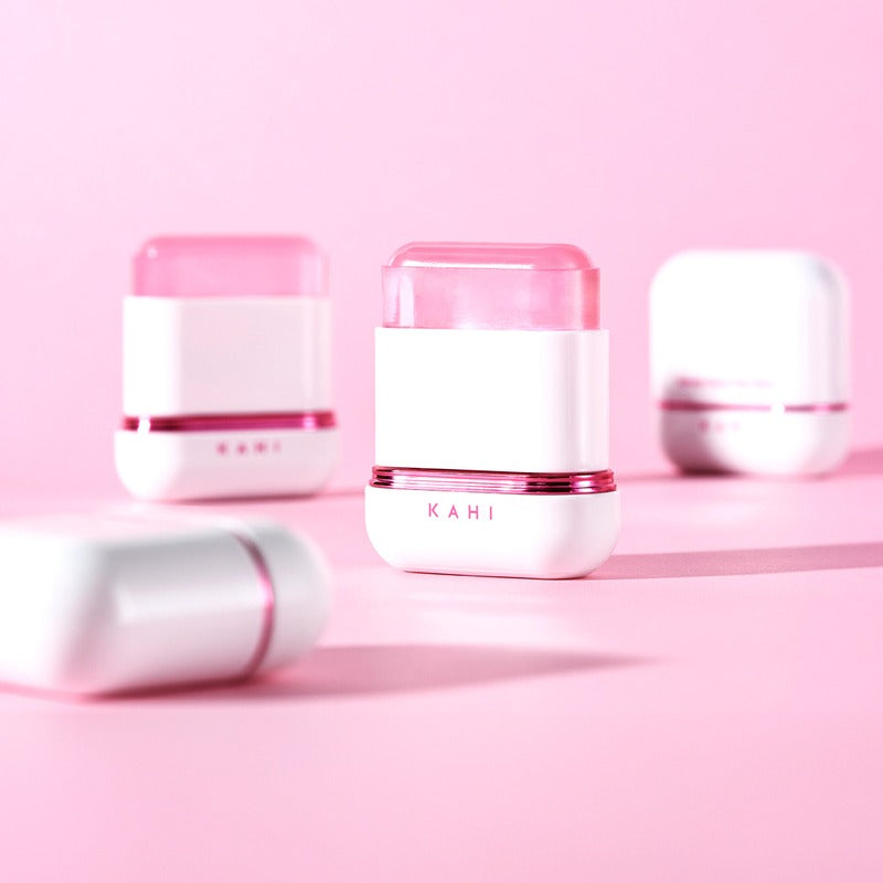 KAHI Velvet Glow Sun Stick 13.5g on a pink background