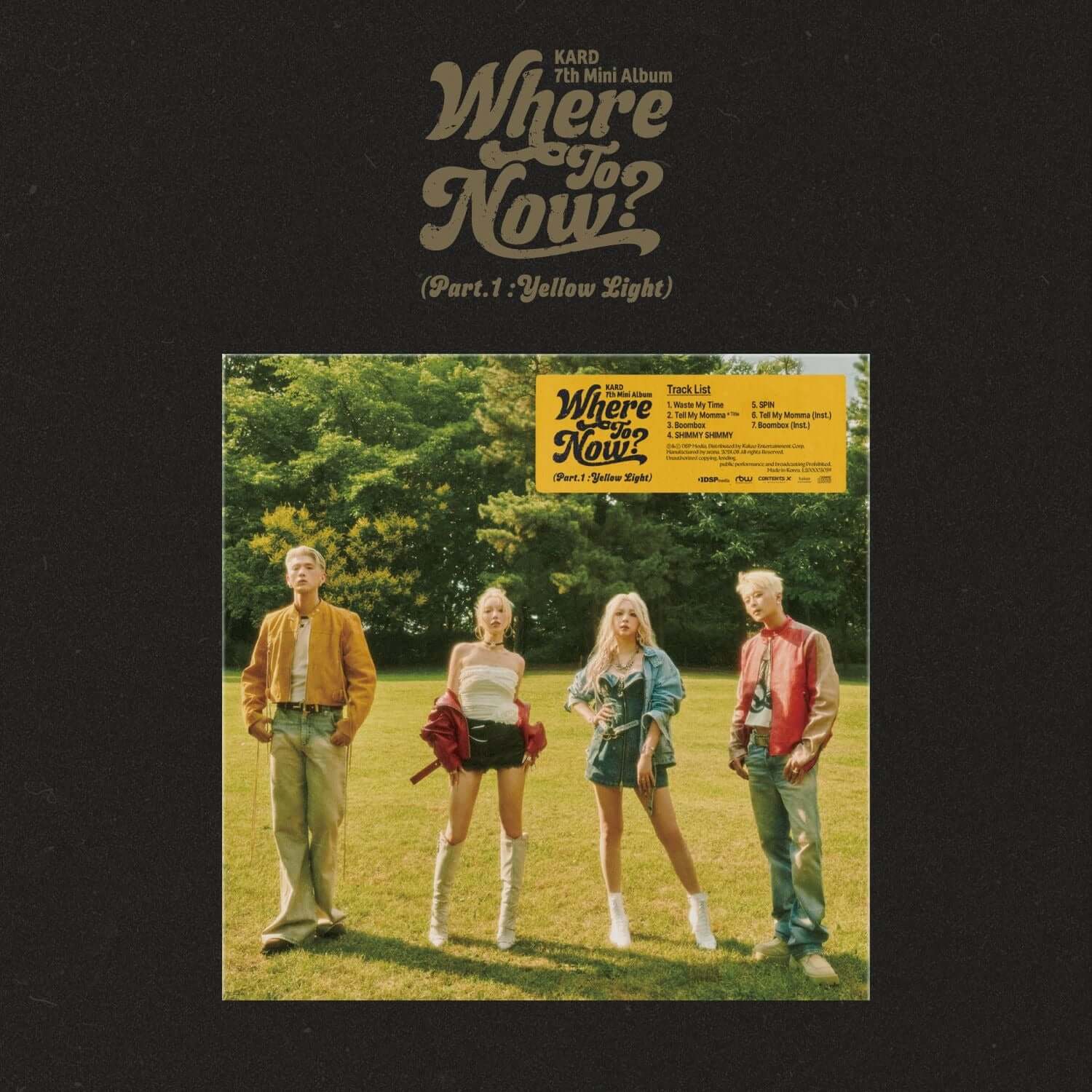 KARD - 7th Mini Album 'Where To Now? (Part.1 : Yellow Light) | Kool Seoul - Buy Kpop Albums Online