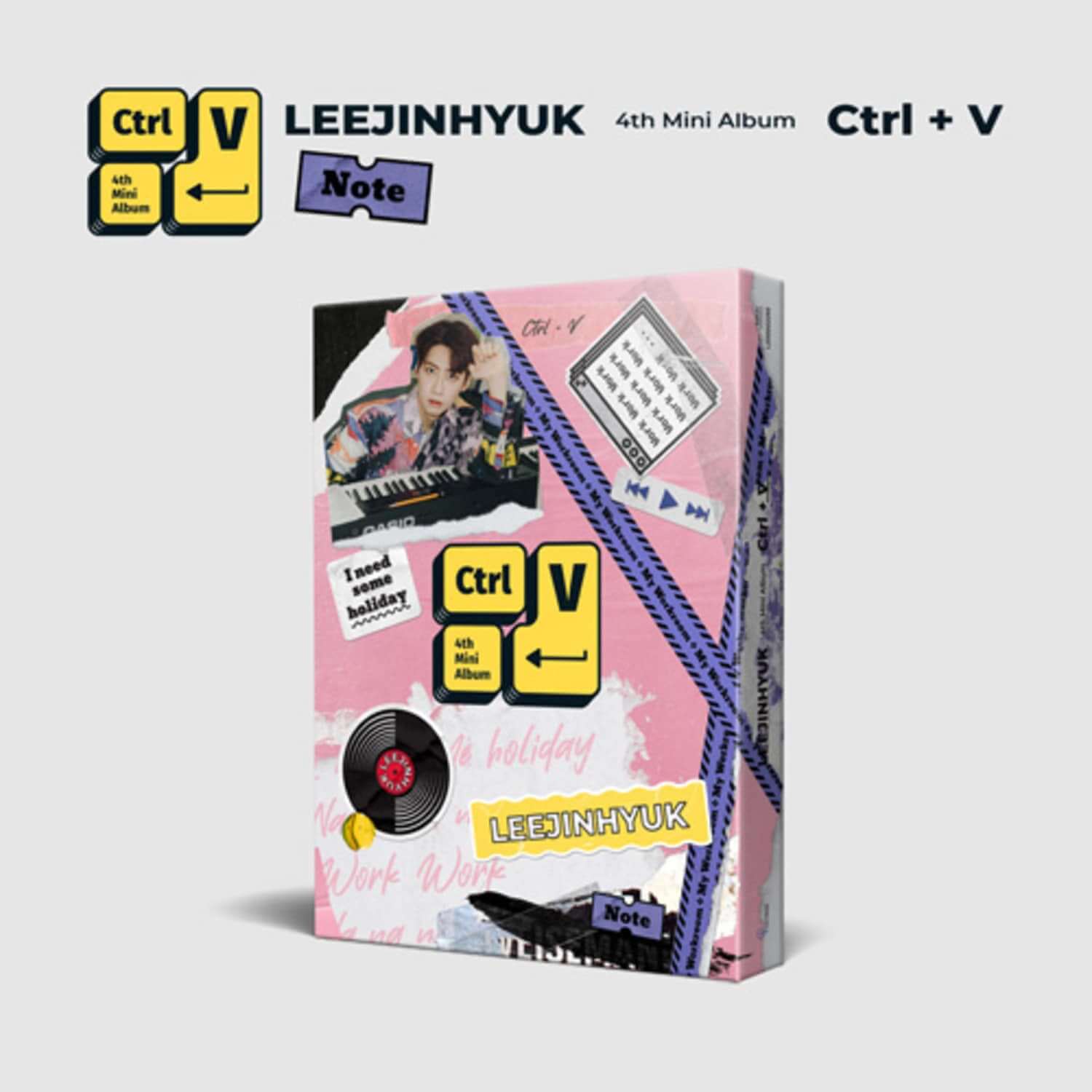 LEE JINHYUK - 4th Mini Album [Ctrl+V] (Note ver.) - Kpop Alb | Kool Seoul - Buy Kpop Albums Online