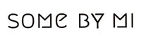 SOME BY MI logo in black text with unique geometric font style on a white background