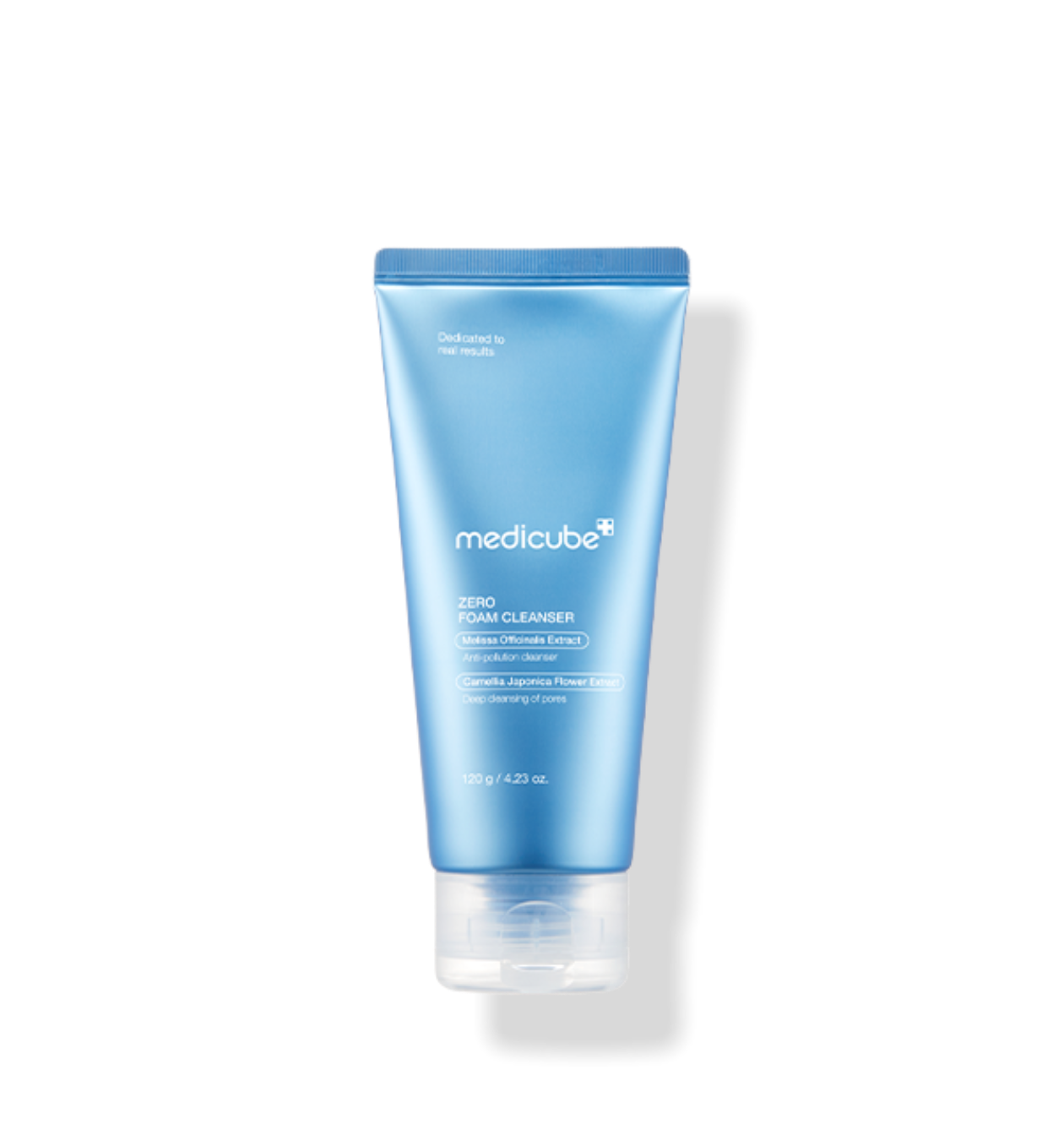 MEDICUBE Zero Foam Cleanser 120g tube on white background for skincare routine