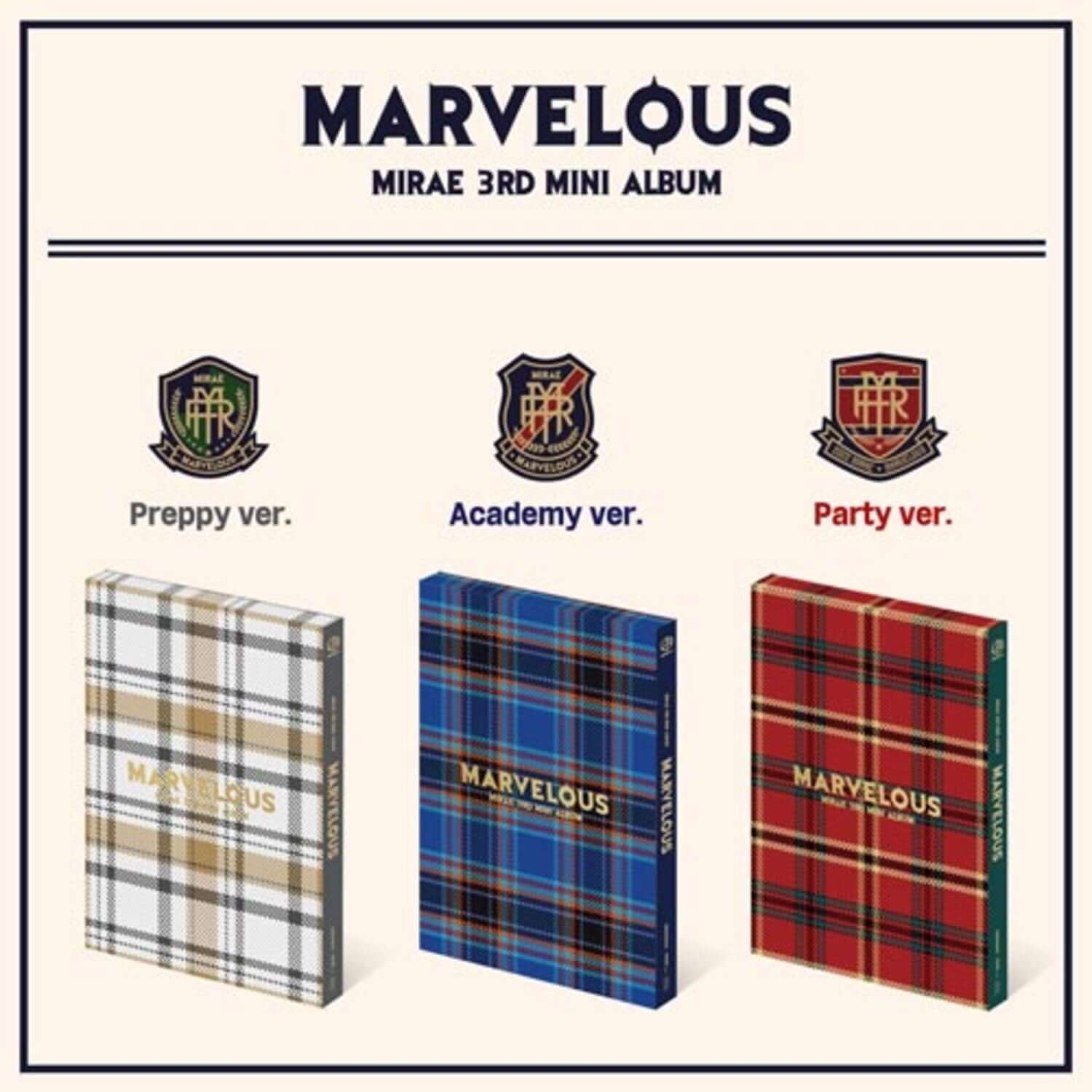 MIRAE - 3rd Mini Album [Marvelous] (SET) - Kpop Album | Kool Seoul - Buy Kpop Albums Online