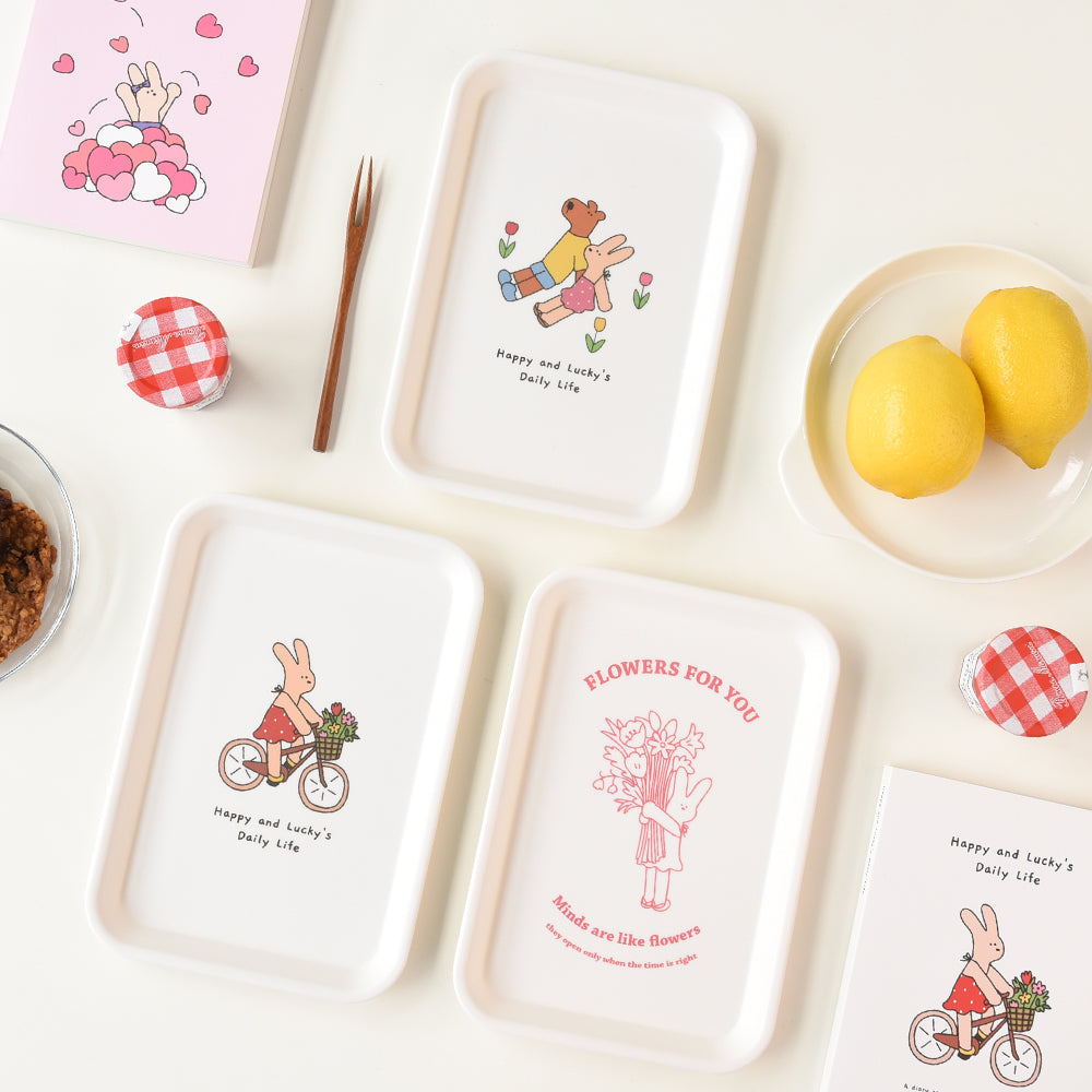 MONOLIKE Happy And Lucky Tray with playful designs and cheerful vibes, perfect for adding charm to your daily routine.