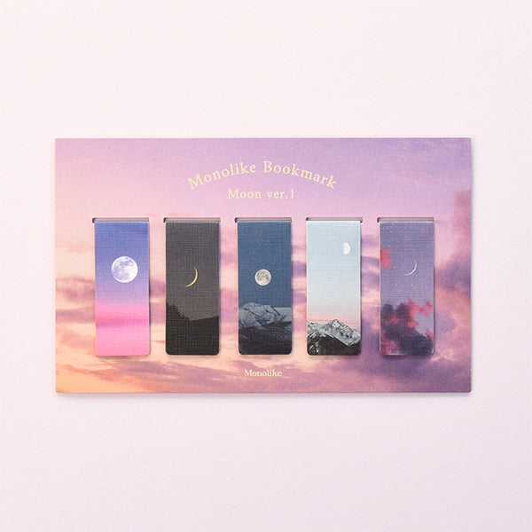 MONOLIKE Magnetic Bookmark Set #Moon Ver.1 | Kool Seoul