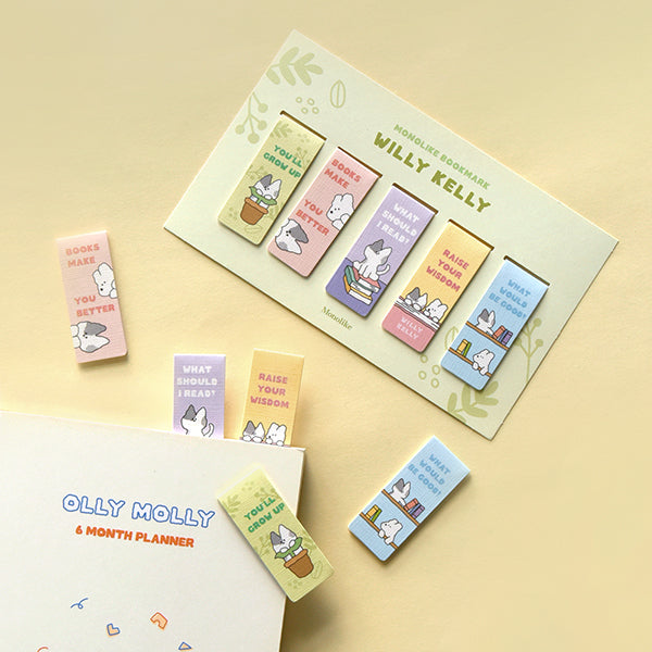MONOLIKE Magnetic Bookmark Set #WillyKelly | Kool Seoul