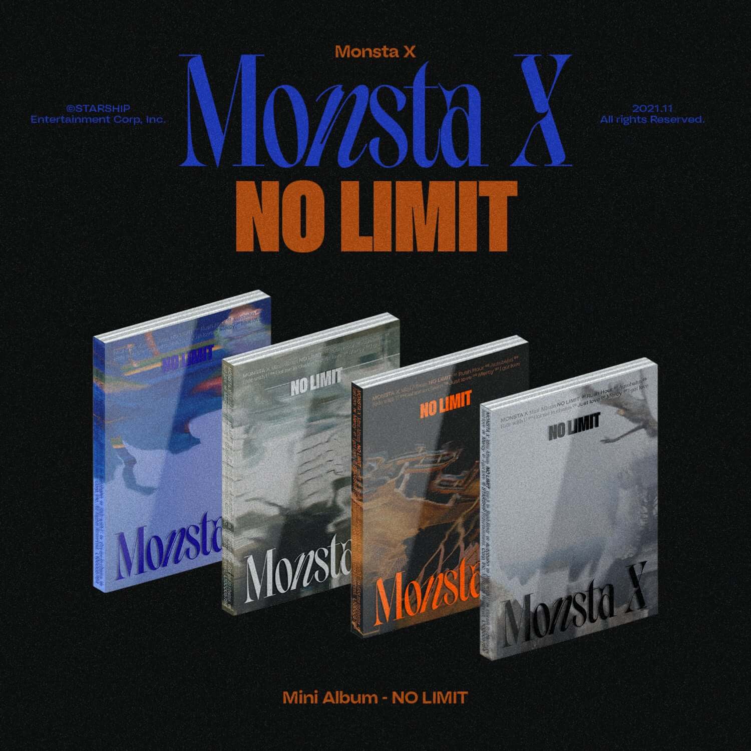 MONSTA X - 10th Album [NO LIMIT] (4 Random) - Kpop Album | Kool Seoul - Buy Kpop Albums Online