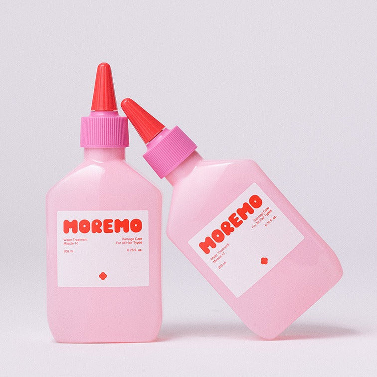 MOREMO Water Treatment Miracle 10 200ml - pink bottles for hair care