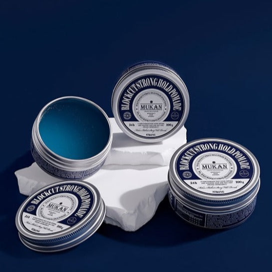 無冠 ブロックカット ストロングホールド ポマード 100g