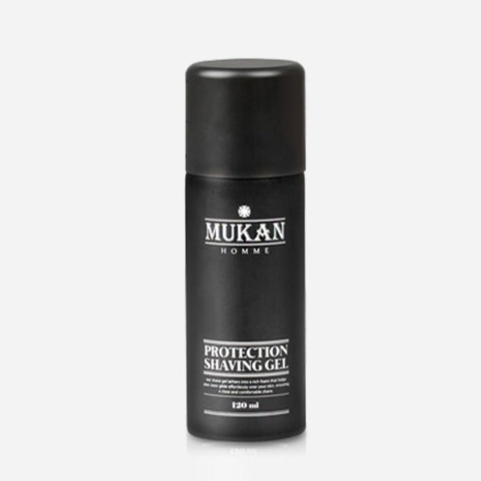 MUKAN Homme Protection Shaving Gel 120ml black can for men grooming by Gentleman Korea