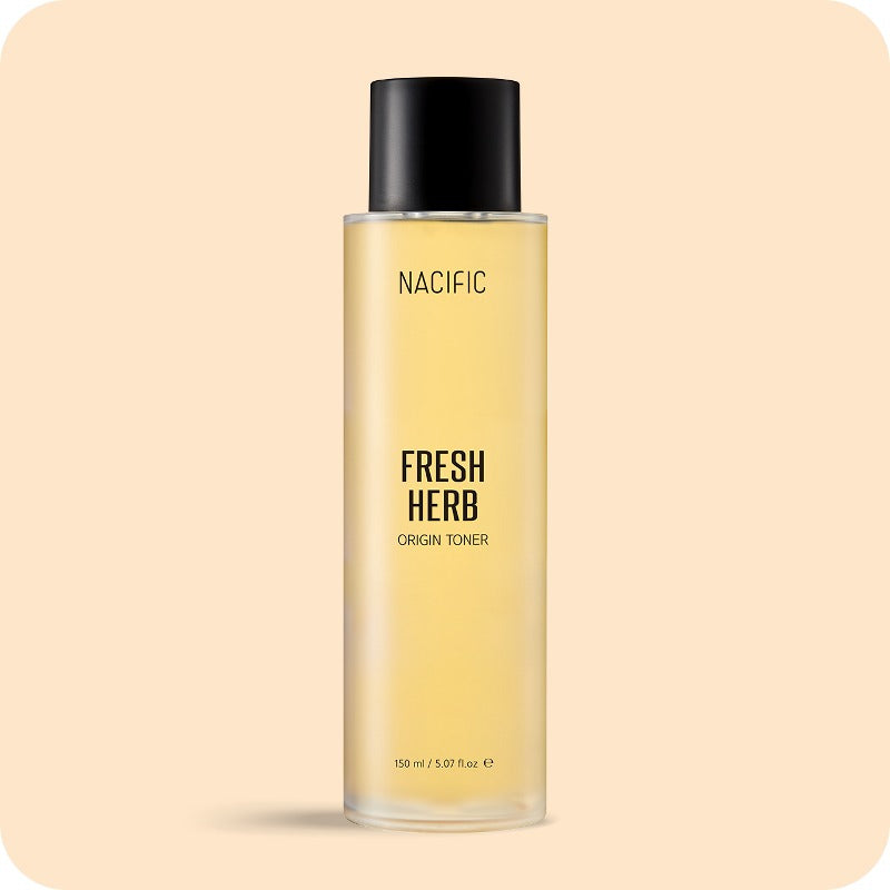 NACIFIC Fresh Herb Origin Toner 150ml bottle with hydrating calendula extract and niacinamide for skincare routine.