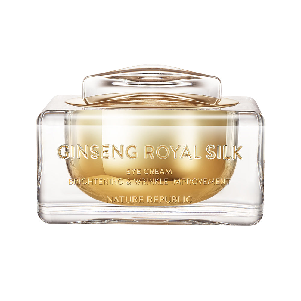 NATURE REPUBLIC Ginseng Royal Eye Cream in elegant jar, brightening and wrinkle improvement skincare product