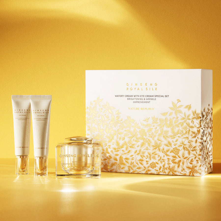 Nature Republic Ginseng Royal Silk Watery Cream With Eye Cream Special Set (Cream & Eye Cream X2)