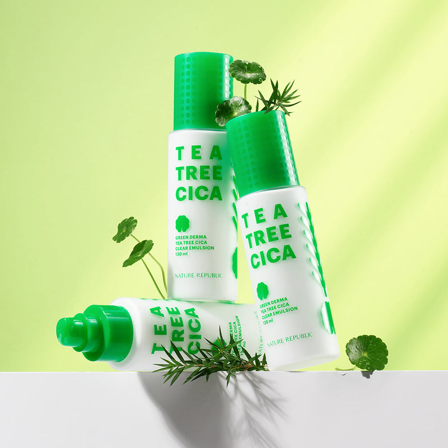 Nature Republic Green Derma Tea Tree Cica Clear Emulsion 130ml