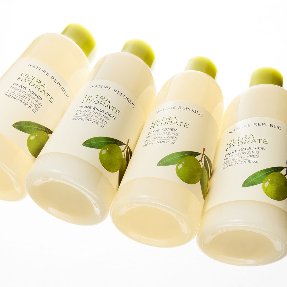 Nature Republic Toner Emulsion Set With Olive Leaf Extracts 180ml