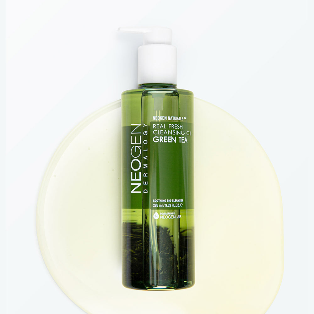 NEOGEN Real Fresh Cleansing Oil Green Tea 285ml bottle on a light background