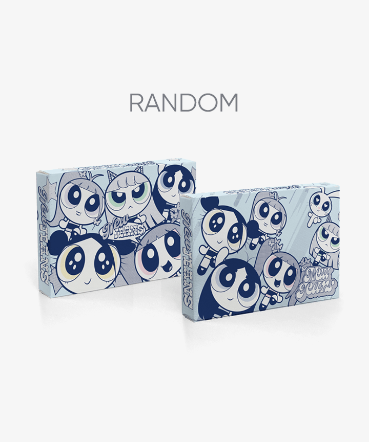 Image of NEWJEANS 2nd EP 'Get Up' THE POWERPUFF GIRLS X NJ Box ver. (Random) packaging featuring cartoon characters.