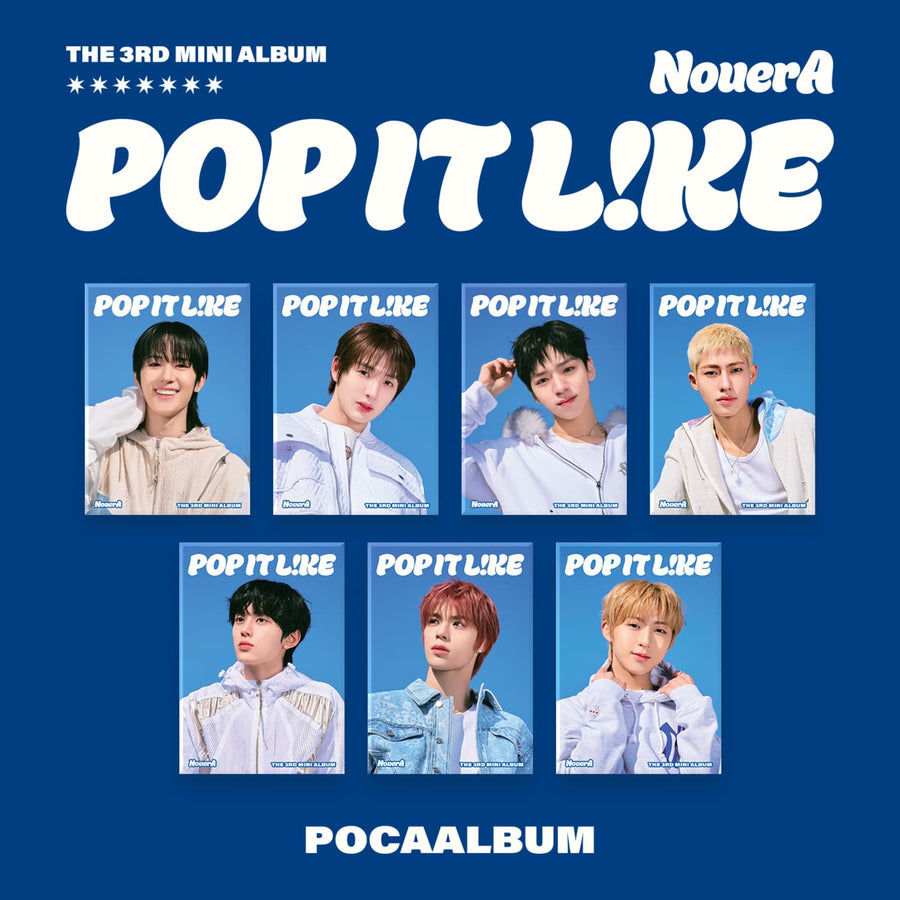 Nouera - 3rd Album [Pop It Like] (ギヒョン ジュンピョ / ヒョンジュン / ユソプ / リン / ファン / ミラク Ver.) (ランダム 1/7) - Kpop アルバム