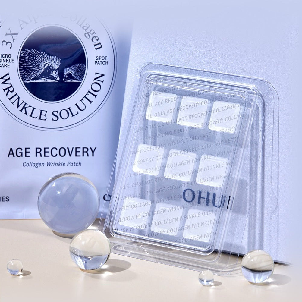 OHUI Age Recovery Collagen Wrinkle Patch 9 sheets in packaging