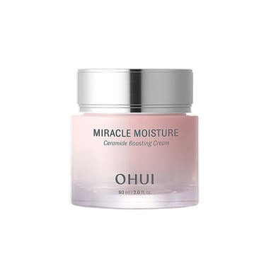 OHUI Miracle Moisture Ceramide Boosting Cream 60ml jar on white background