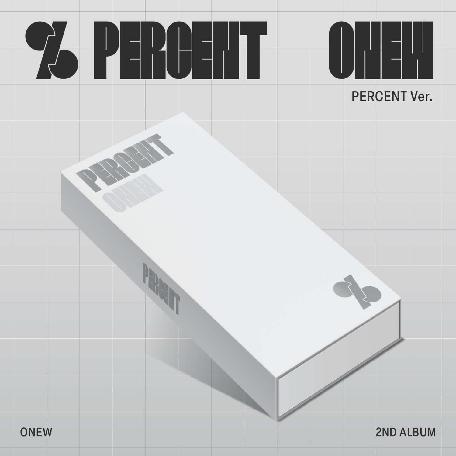 ONEW - 2nd Full Album PERCENT (PERCENT Ver.) - Kpop Album | Kool Seoul - Buy Kpop Albums Online