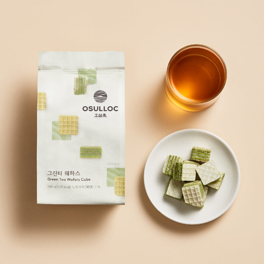 オソルロック 緑茶ウエハース 100g