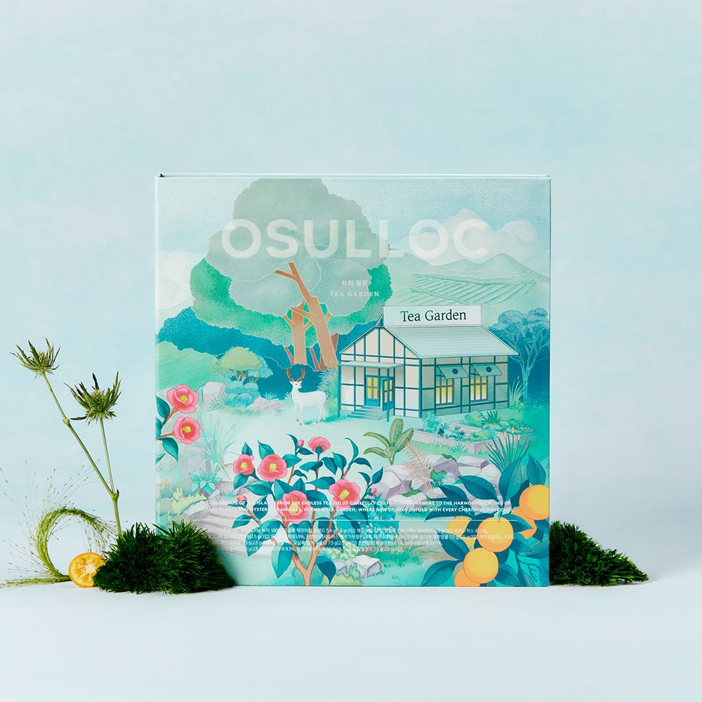 OSULLOC Tea Garden Set 2025 package with nature illustration