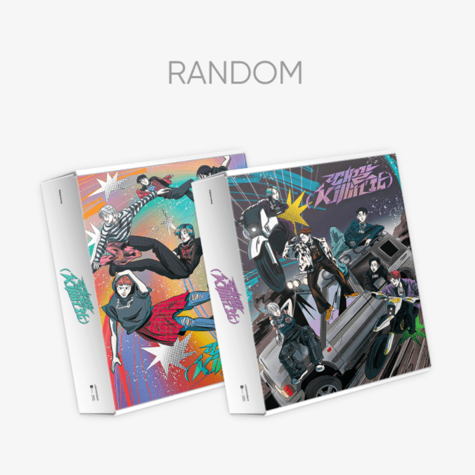 P1HARMONY 1st Album Killin' It (Random Ver.) cover art featuring dynamic and colorful designs.