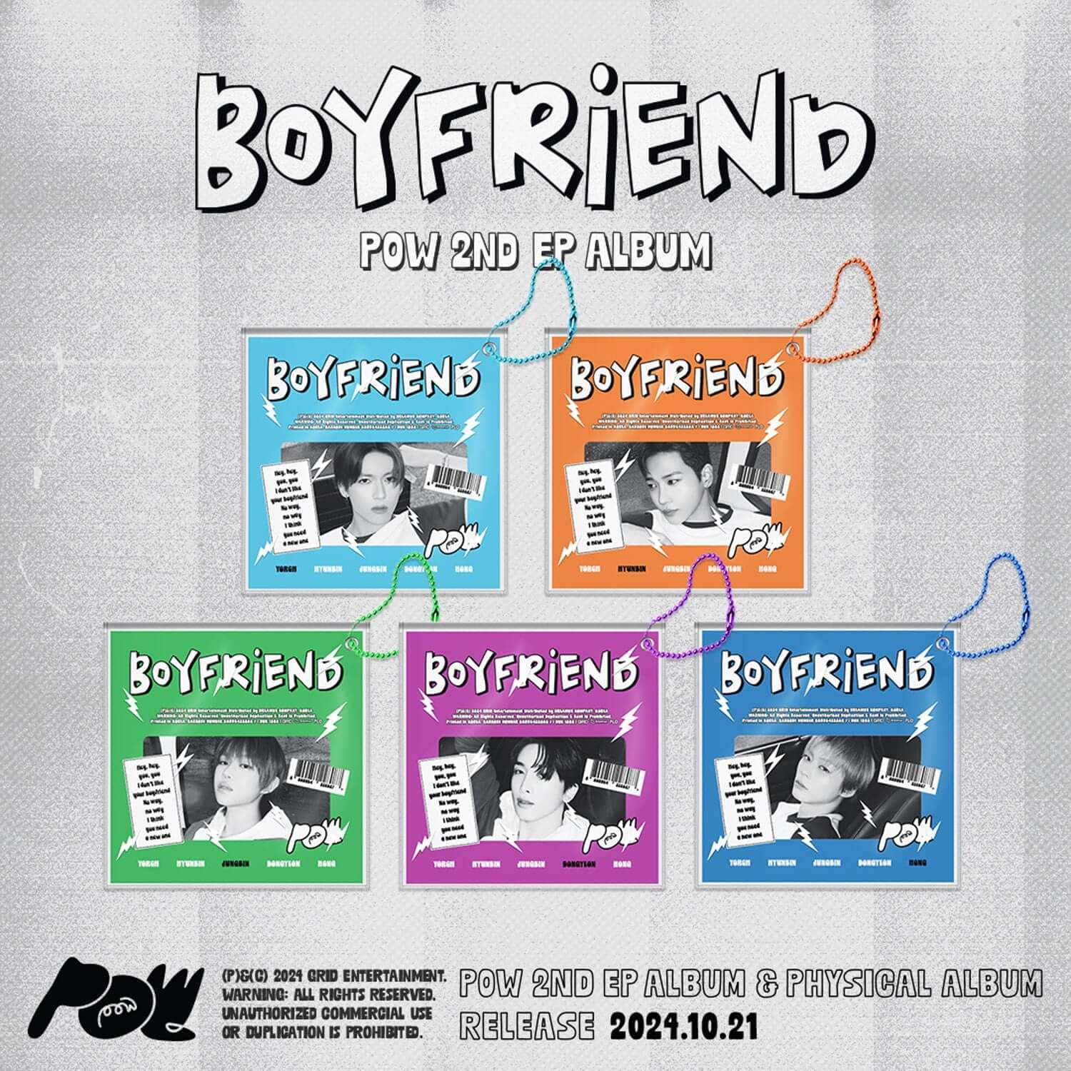 POW - 2ND EP ALBUM [Boyfriend] (Random) - Kpop Album | Kool Seoul - Buy Kpop Albums Online