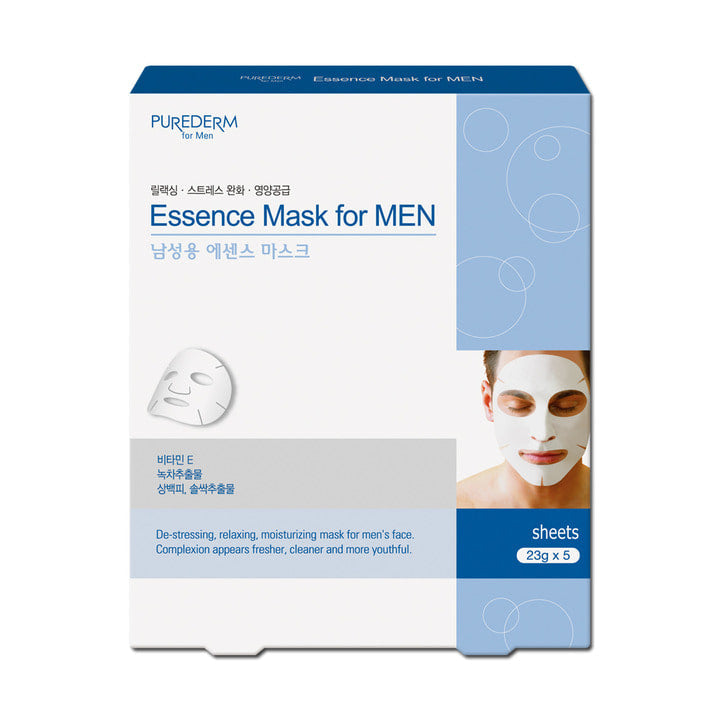 Purederm Men's Essence Mask Pack 5 Sheets